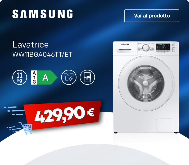 Promo Lavatrice Samsung WW11BGA046TT/ET