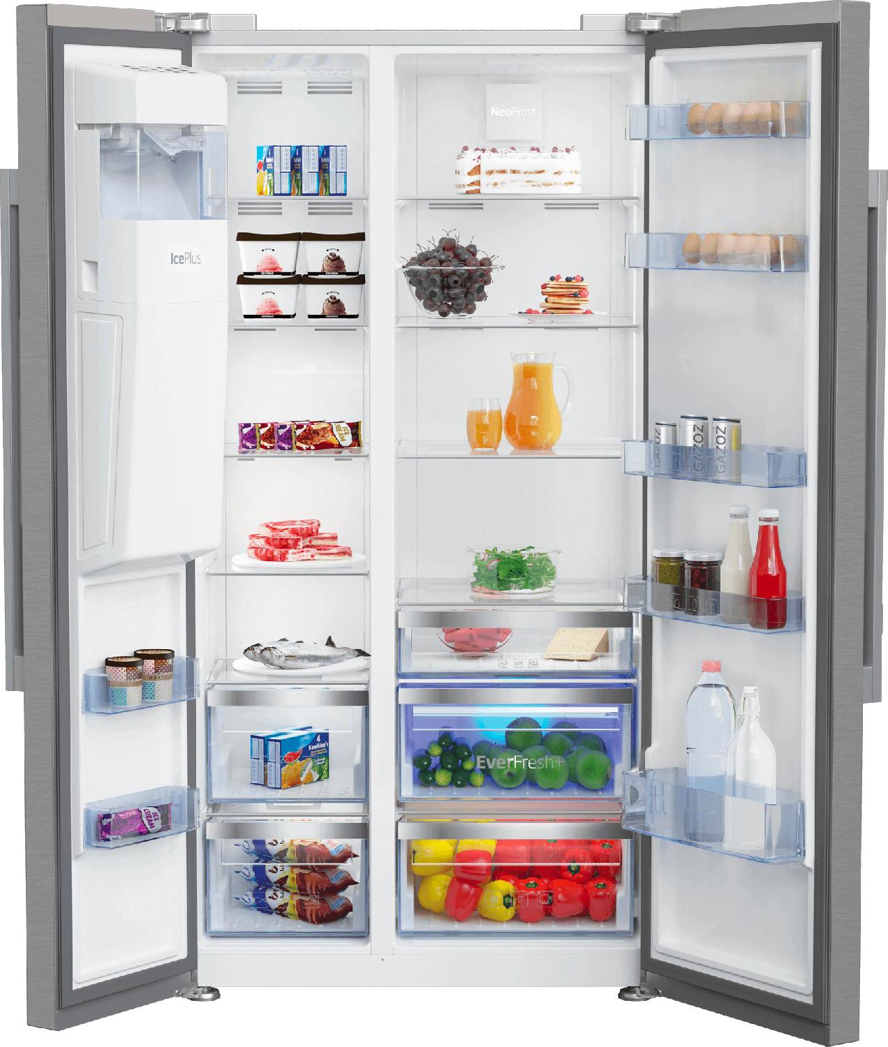 Frigorifero Beko Frigo Americano Side By Side No Frost - Ghiaccio ...