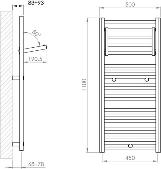 Dimensioni termoarredo