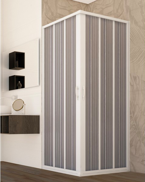 Cabina Doccia A Soffietto Prezzi.Forte Box Doccia Cabina Doccia Angolare A Soffietto In Pvc Pannelli In Acrilico Dimensioni 80x80x185h Cm Bz100001 Spazio Giove