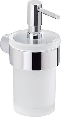 Dosatore Sapone Da Muro.Gedy Dispenser Sapone Da Parete Portasapone Liquido In Vetro Satinato E Acciaio Colore Bianco Pi81 131 Serie G Pirenei