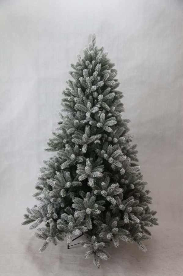 Immagini Natale 1800.Natale 2019 Albero Di Natale Realistico Innevato 240 Cm Artificiale 1800 Rami Abete Finto Colore Verde Bianco Cortina Snow