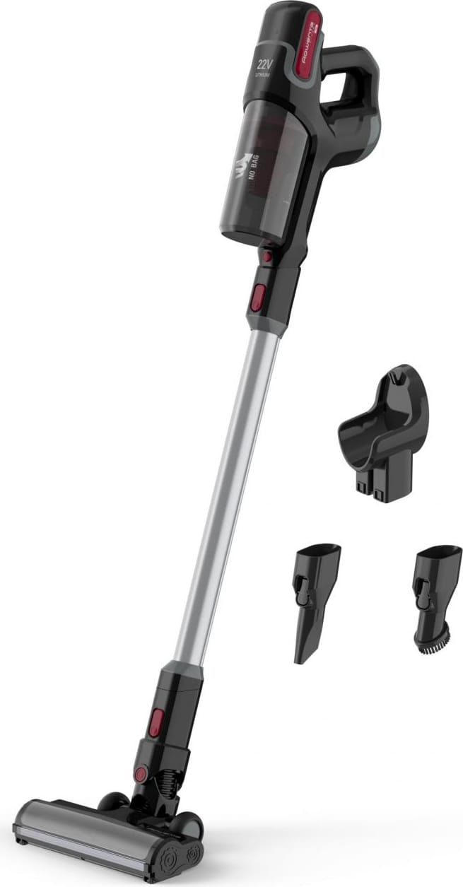 Scopa Elettrica Senza Fili.Rowenta Scopa Elettrica Senza Fili Ricaricabile Cordless Senza Sacco Potenza 21 6v Tecnologia Ciclonica Colore Nero Rosso Rh7233 X Pert 160 Extenso