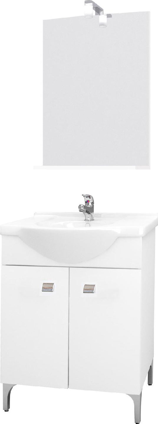 Mobile Bagno Sotto Lavandino.Savini Due Set Mobile Sottolavabo 2 Ante In Legno 58x48x86h Cm Specchio 52x12 5x69h Cm Lavabo Colore Bianco Desy