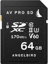 Angelbird AV PRO UHS-II Card Scheda di memoria AVP064SDMK2V60- 64GB SD