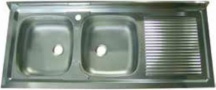 Apell XER 120X50_SX Lavello Cucina 2 Vasche Gocciolatoio DX 120 cm Acciaio Inox XER
