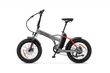 Argento AR-BI-220008 Bicicletta Elettrica Pieghevole e-bike 20" -  Mini Max Red