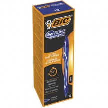 Bic 950442 Gel-ocity Quick Dry Blu Penna a sfera retrattile a clip Medio 12 pz