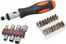 Black & Decker A7062 Set inserti punte avvitatore 40pz 1 caccaivite cricchetto