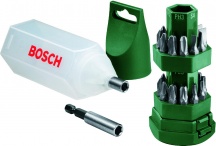 Bosch 2607019503 Kit con 24 Punte per avvitamento Bit + 1 Punta Universale