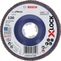 Bosch 2608619208 Bosch B Disco Lamellare x Lock gr 120 mm 115 Pezzi 10