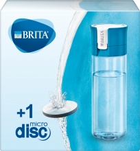 Brita 1016334 Fill&Go Bottiglia per Filtrare lAcqua 0.6 L Blu Trasparente