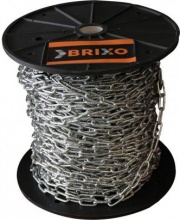 Brixo ROT10016 Catena Genovese su bobina n.11 1,6mm 100mt in acciaio zincocromato