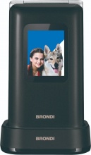 Brondi BROAMICOPREZIOSOBLK Cellulare Flip Dual Display TGrandi