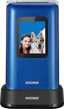 Brondi TLABROPREZIOBLU Amico Prezioso 7,11 cm 2.8" Blu Telefono per anziani