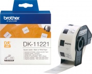 Brother DK-11221 Confezione 1000 Etichette Quad Ades Carta NeroBia