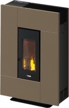 Cadel 7022162 GRACE 7 Stufa a Pellet Ventilata 7 kW 12 Kg 200 m3 Light Bronze