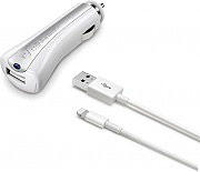 Cellularline CBRUSBMFIIPH5W Carica batterie auto e cavo USB-Lightning iPhone 5