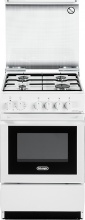 De Longhi SEW554 N ED Cucina a Gas con Forno Elettrico 50x50 4 Fuochi Bianco SEW 554 N ED