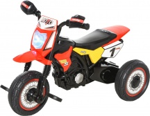 DecHome 095RDek370 Triciclo Moto a Pedali Cavalcabile per Bambini da 18+ Mesi colore Rosso