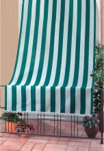 Tenda da sole con anelli 140x250h cm blu a righe