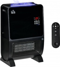 DecHome 280V90 Stufa Elettrica Umidificatore Luce LED a 3 Colori Timer Telecomando