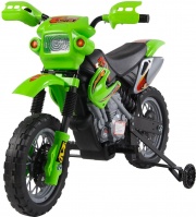 DecHome 301043GN Moto Cross Elettrica Con Rotelle Verde