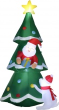 DecHome 554V90MX-844 Albero di Natale Gonfiabile con Luci LED e Gonfiatore 180cm
