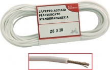 DecHome CA1AO020 Cavetto Stendibiancheria Biancone  4,5xmt 20