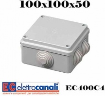 ELETTROCANALI 400 C4 Cassetta Derivazione Ip55 100x100x50 Serie Civili