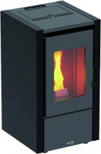 Elite MIGNON7-KEB-T Stufa a Pellet Ventilata 6.2 kW 11 kg Volume 145 m3 Nero