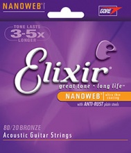 Elixir 11002 Corde acustiche strumenti musicali Chitarra 6 Pezzi Elixir Strings