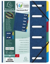 Exacompta 55062E Classificatore 6 Scompart Blu