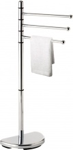 GEDY HI3113 Piantana bagno porta asciugamani a 3 bracci h 90,5 cm Cromo