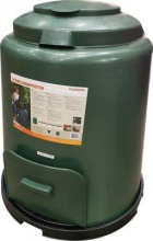 DecHome VID-6224853 Compostiera 280 Lt in Pp con Doppia Apertura Verde Scuro