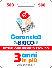 Garanzia 3 EXTGARBRICO500 Brico - Estensione del Servizio Tecnico Fino a 500,00 Euro