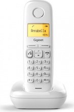 Gigaset A270WH Telefono Cordless Dect GAP 80 Voci in Rubrica Vivavoce Bianco A270