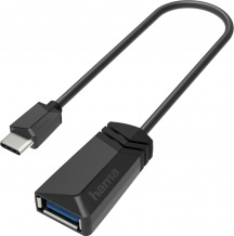 Hama 00200312 Adattatore covertitore cavi USB Type-A USB tipo-C colore Nero