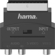 Hama 00205268 Adattatore video S-VHS 3 x RCA + SCART (21-pin) colore Nero