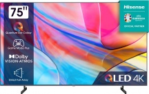 Hisense 75A79KQ Smart TV 75" 4K Ultra HD Display QLED VIDAA HDR10+ Antracite