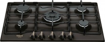 Hotpoint Ariston PCN 750 T (AN) R Piano Cottura 5 Fuochi Incasso a Gas 75 cm