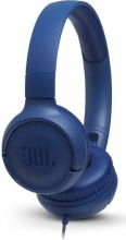 Jbl TUNE 500 BLU Cuffie Bluetooth Microfono, Stereo, Colore Blu - Tune 500