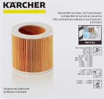 KARCHER filtroxKarche Filtro a Cartuccia per Bidone Aspiratutto modello MV2  MV3
