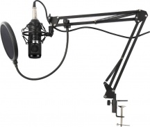 KARMA CMC 20 Microfono a Filo Kit Da Studio Black