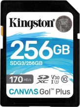 KINGSTON SDG3256GB Technology Canvas Go! Plus 256 Gb Sd Uhs-I Classe 10