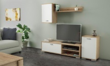 KITWOOD INDUSTRY PR3028 Parete attrezzata Moderna Legno Mobile TV 138x40x30h cm