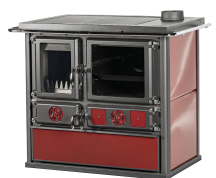 K-Line 35175 Cucina a Legna Forno in Ghisa 8.4kW 250 m3 104x66 cm Bordeaux 0 Life
