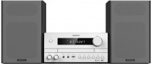 Kenwood M-822DAB Micro Hi-Fi Bluetooth Radio DAB+ RMS 50 W MP3 USB Nero e Bianco