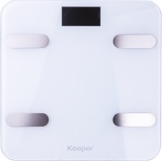 Kooper 2196591 Bilancia Bianca Analisi Corporea con App