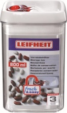 Leifheit 31208 Contenitore quadrato salva aroma da 800 ml Fresh & Easy